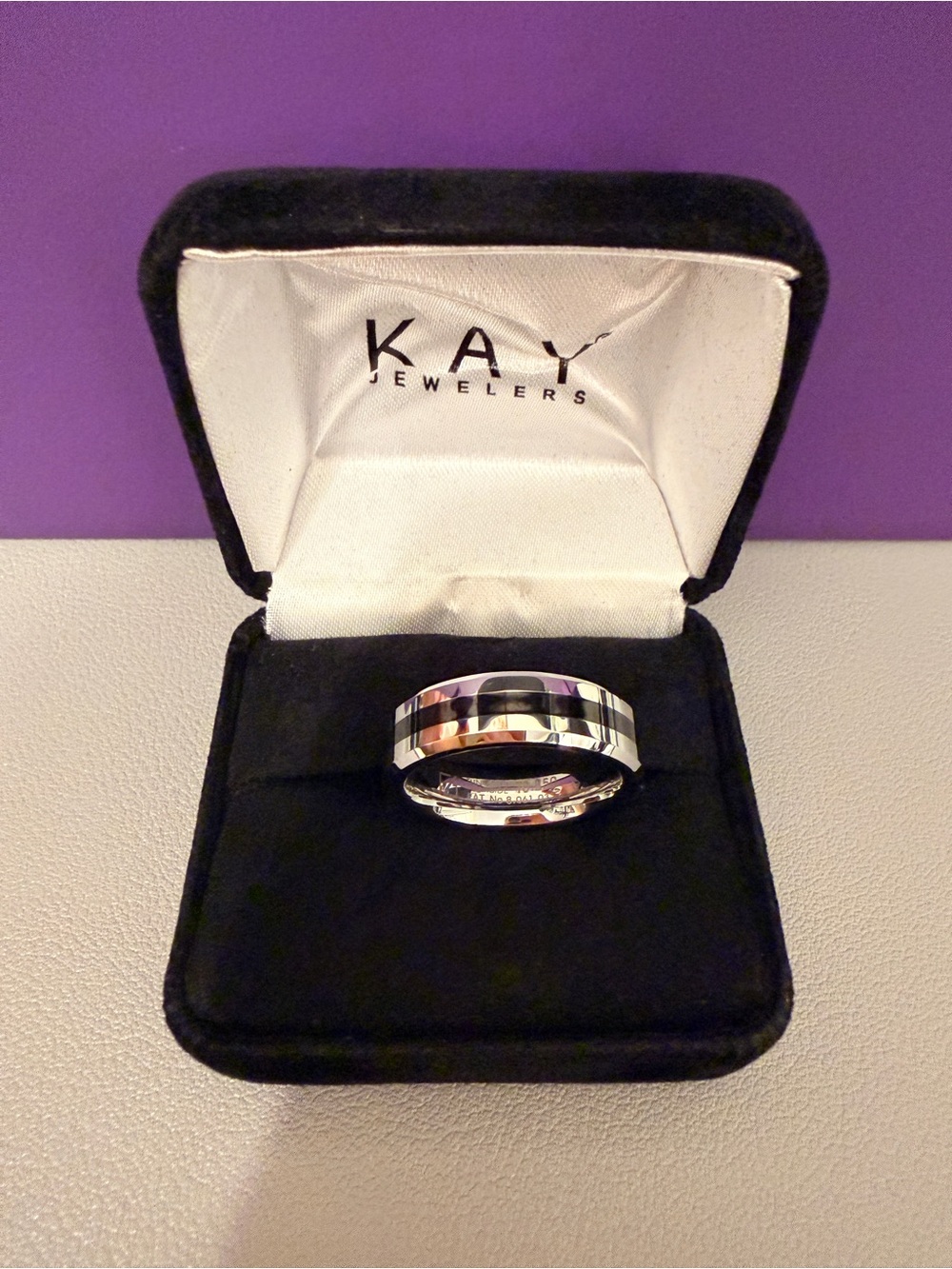 Triton TC.850 tungsten-carbide men’s band Kay Jewelers